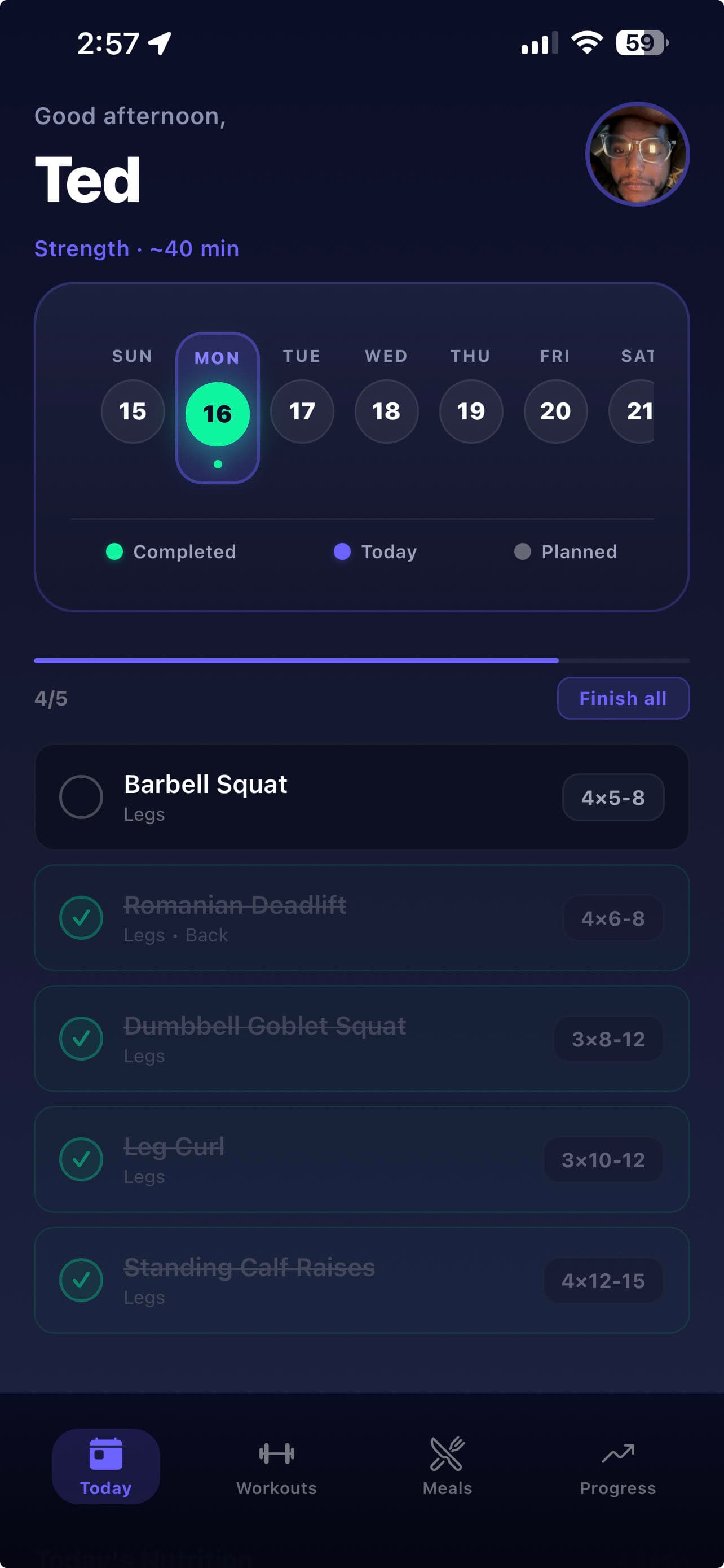 Fitarc dashboard preview