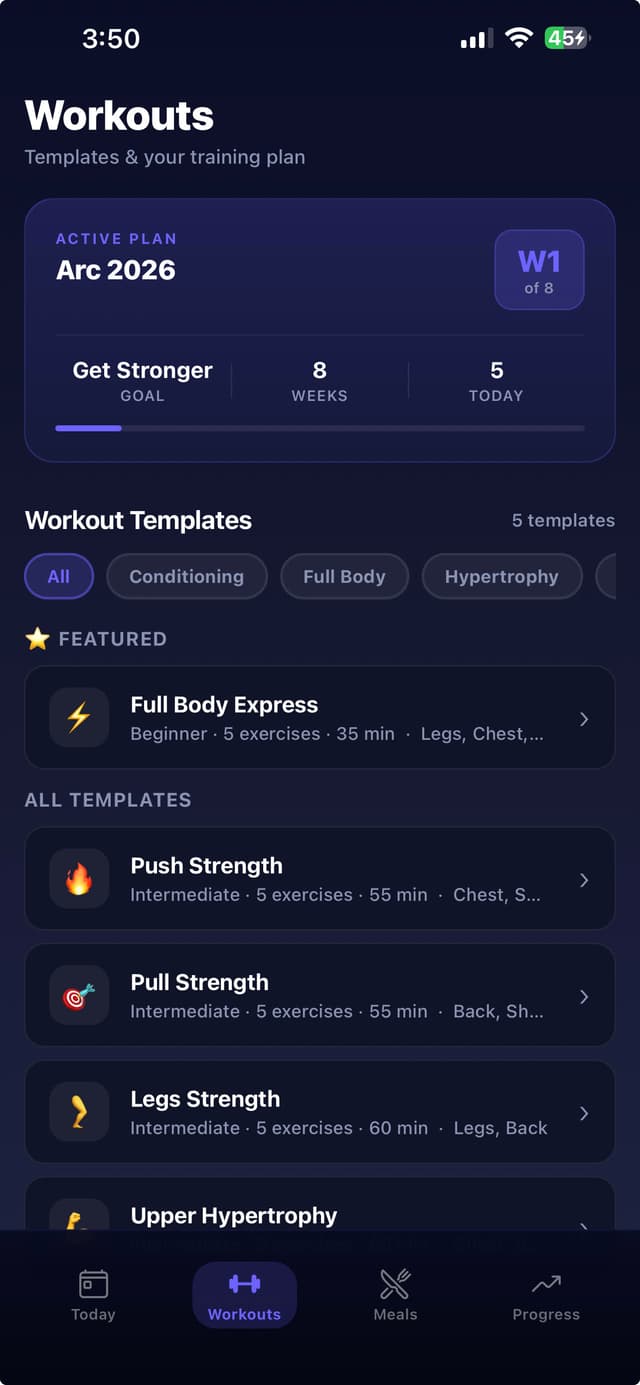 Workouts